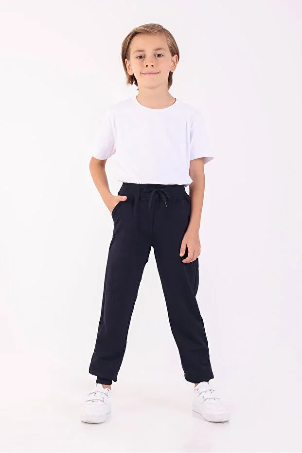Детские спортивные штаны для мальчиков хлопковые Basics Rekormoda, Beige — фото 3