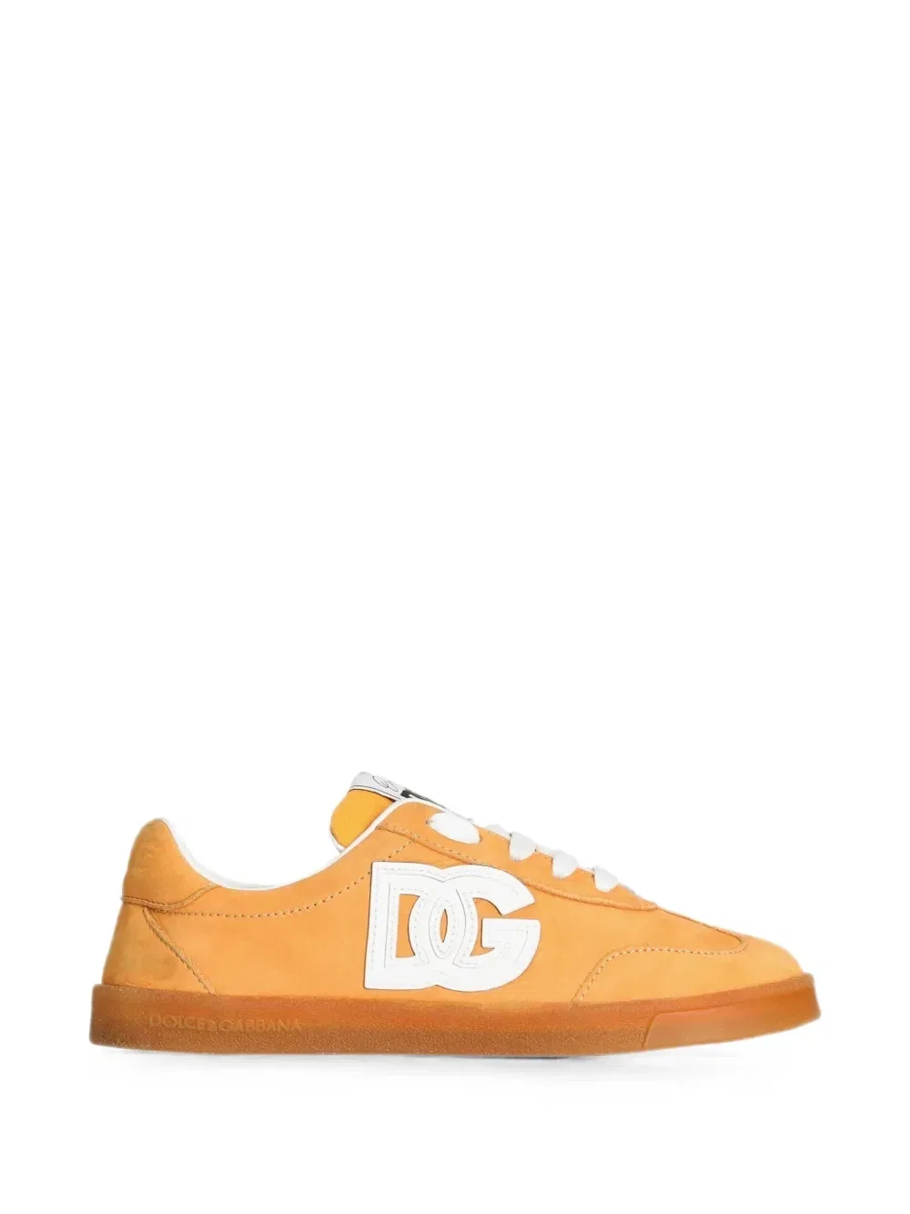 Кроссовки из нубука DG Original Dolce & Gabbana Kids, желтый