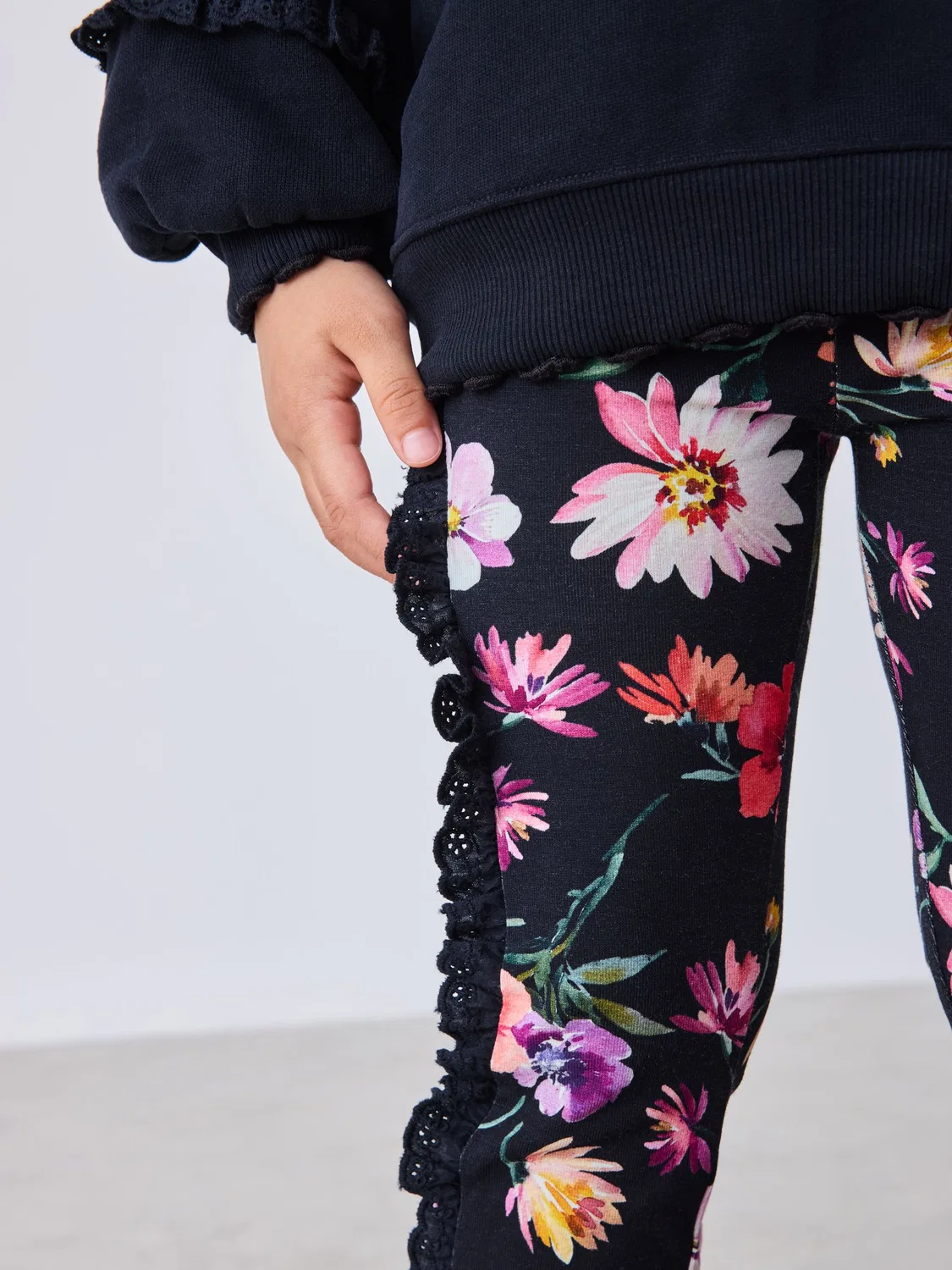Комплект из свитшота и леггинсов Baker by Ted Baker, черный — фото 2