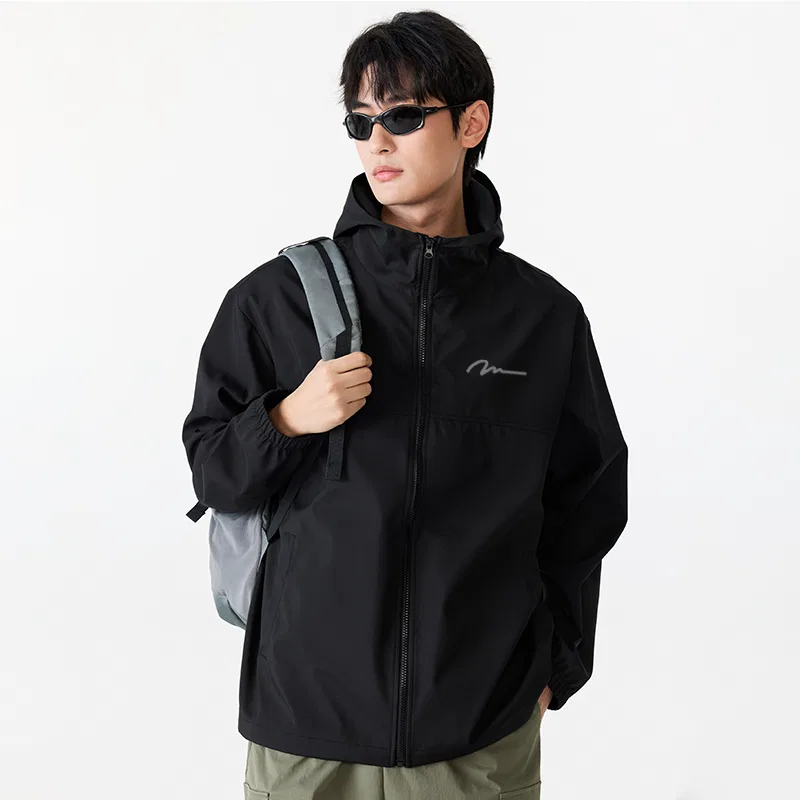 Детская куртка с капюшоном Gorpcore MINISO, Army Green (Ma Changkuai Character Patch) — фото 4