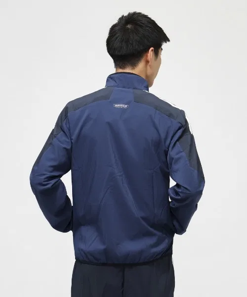 Мужская куртка-джерси с линиями Adidas, Dark Blue — фото 2