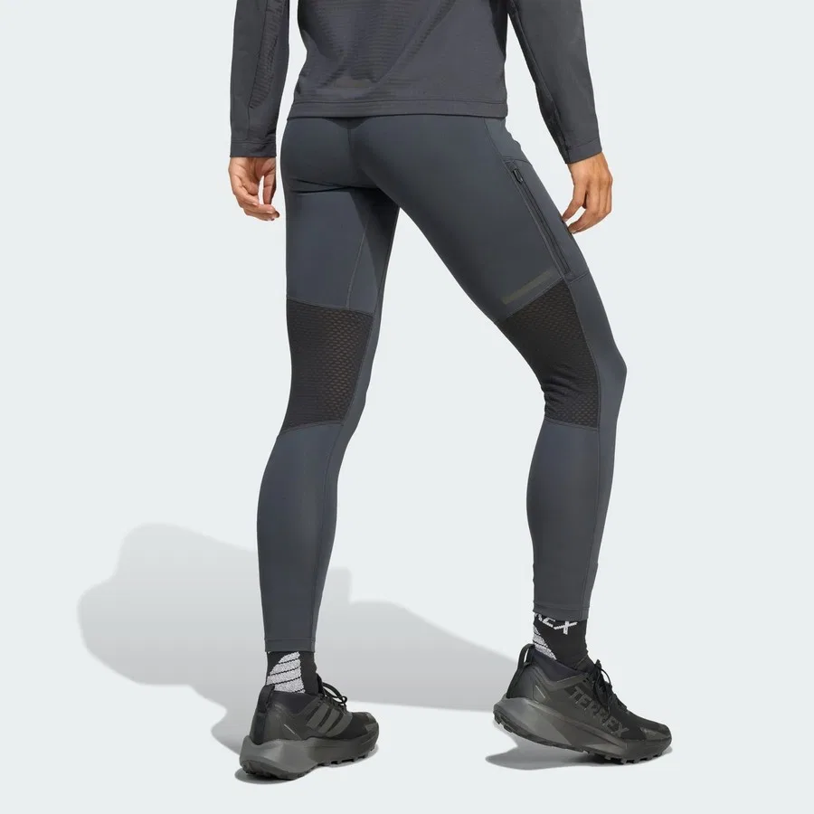 Женские спортивные леггинсы с длинным рукавом Terrex Xperior Tights adidas, Серый — фото 2