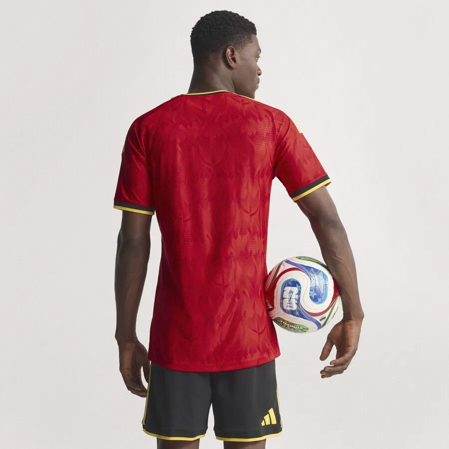 Футболка ADIDAS PERFORMANCE Performance Shirt 'Belgium 26 Home Authentic' красного цвета — фото 4