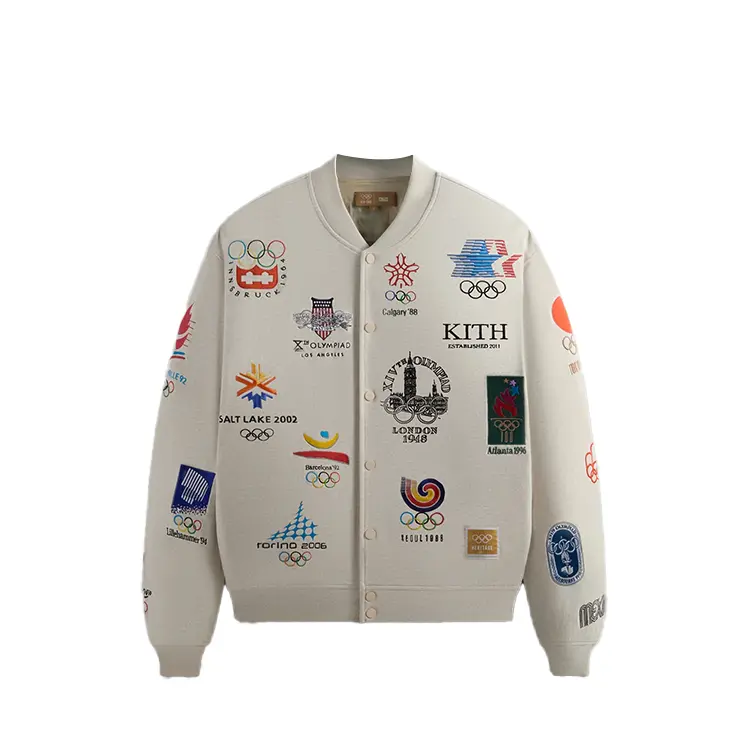 

Куртка-бомбер Marvin для Олимпийских игр Heritage KITH, Ecru