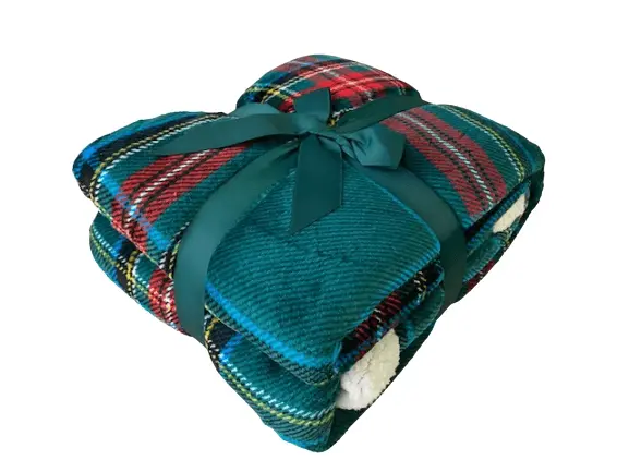 

Плед Daunex Soft Light Tartan, зеленый