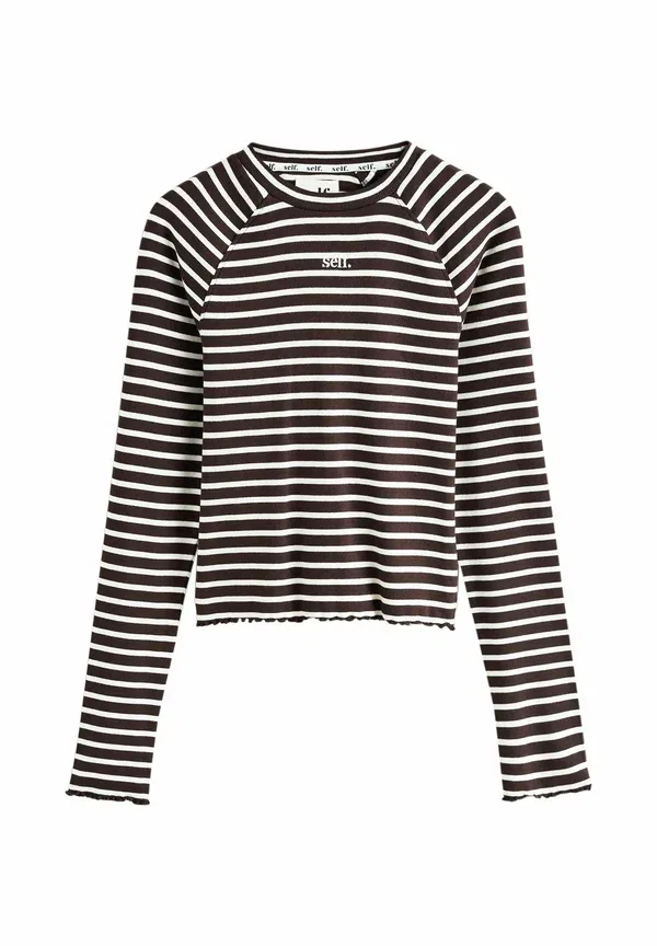 Пижамный комплект полосатый Regular Fit Next, Chocolate Stripe, шоколадный — фото 2