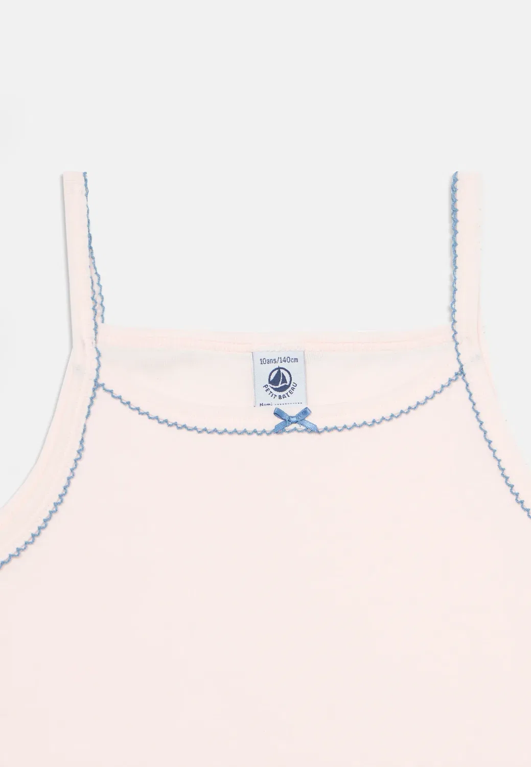 Сорочки-Бретели 2 шт. - майка Petit Bateau, Blue/Off-White — фото 4