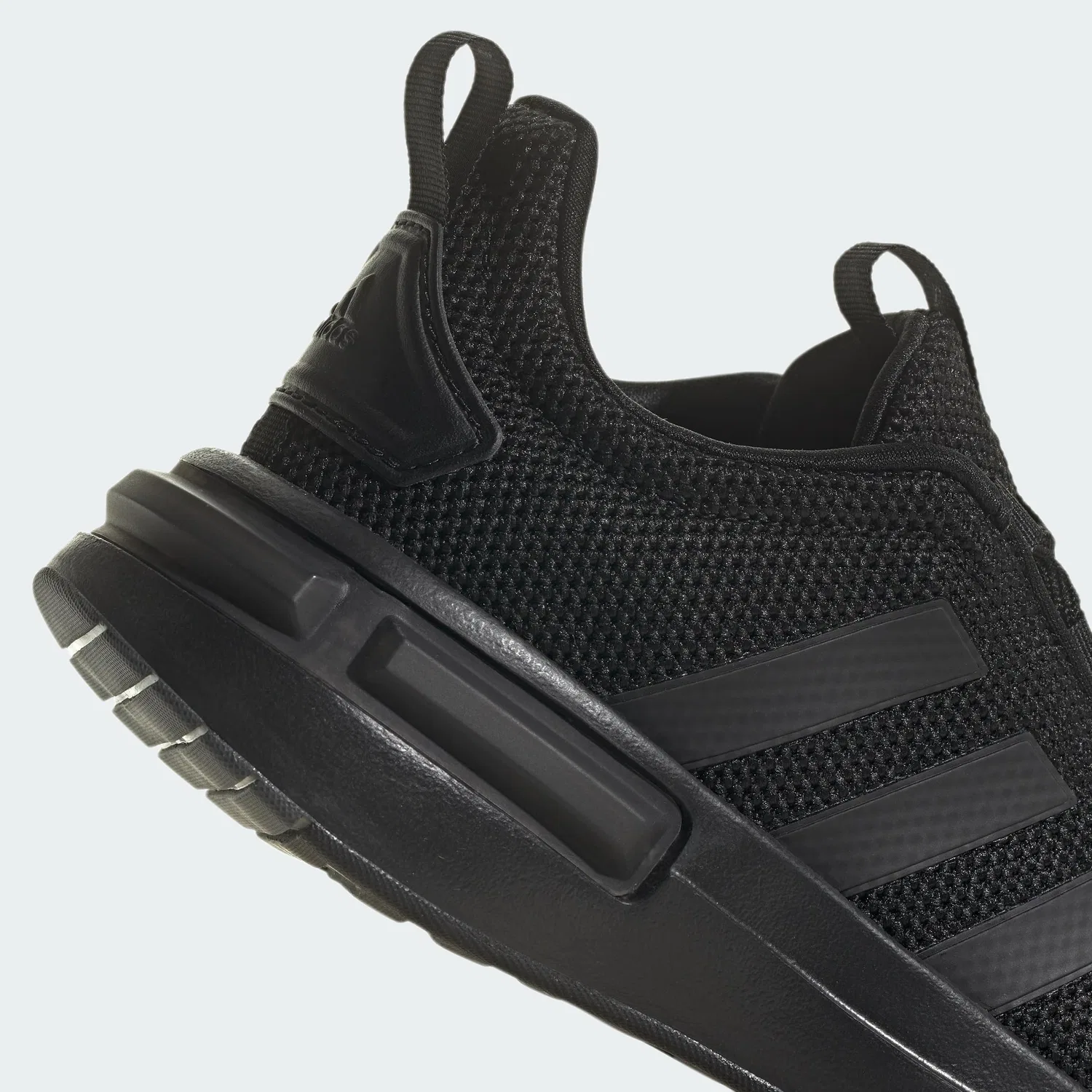 Детские кроссовки для мальчиков с Cloudfoam Racer Tr23 Kids Adidas, Core Black Grey Five — фото 4