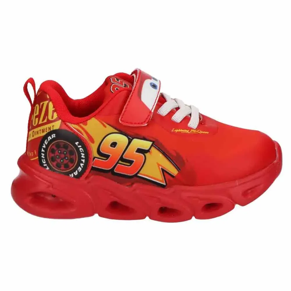 Детские кроссовки для девочек со светящейся подошвой Disney Cars Light Eva Sole & Lights, Red