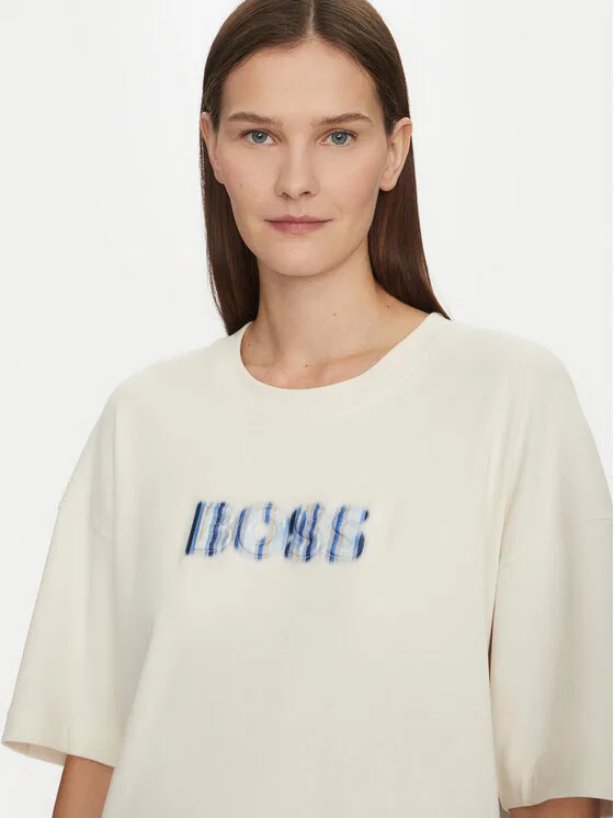Футболка relaxed fit Boss, белый — фото 4