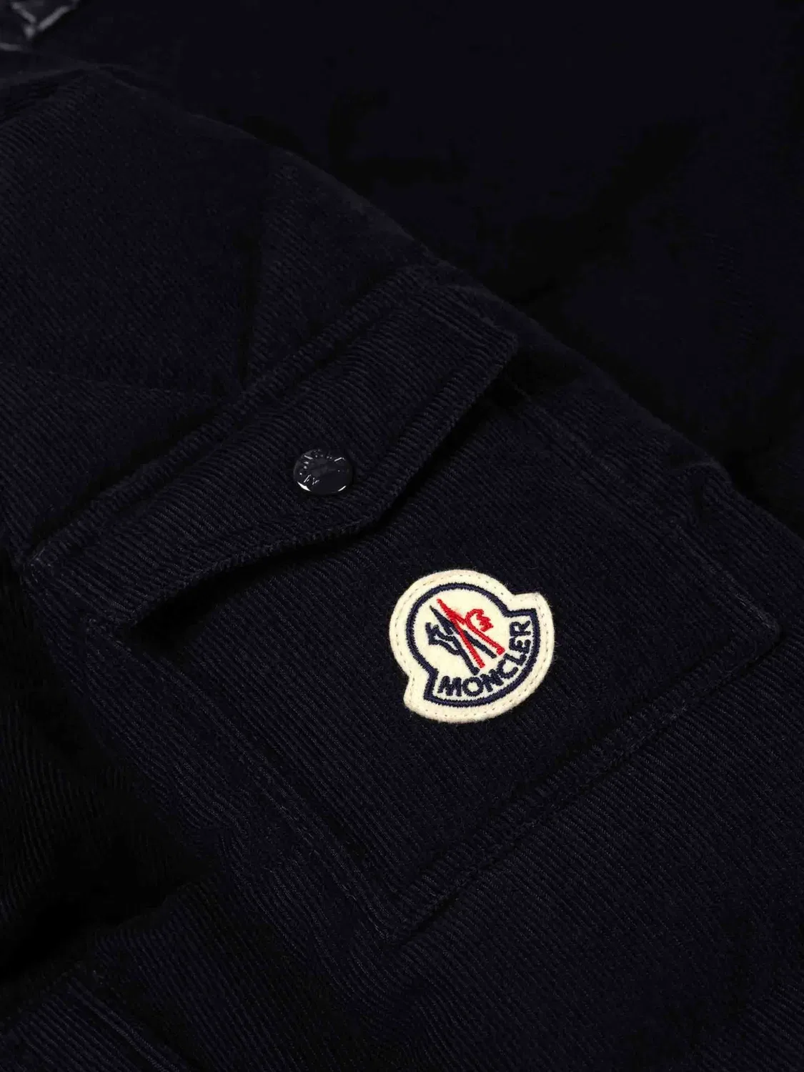 Куртка Larm вельветовая синяя Moncler, синий — фото 2