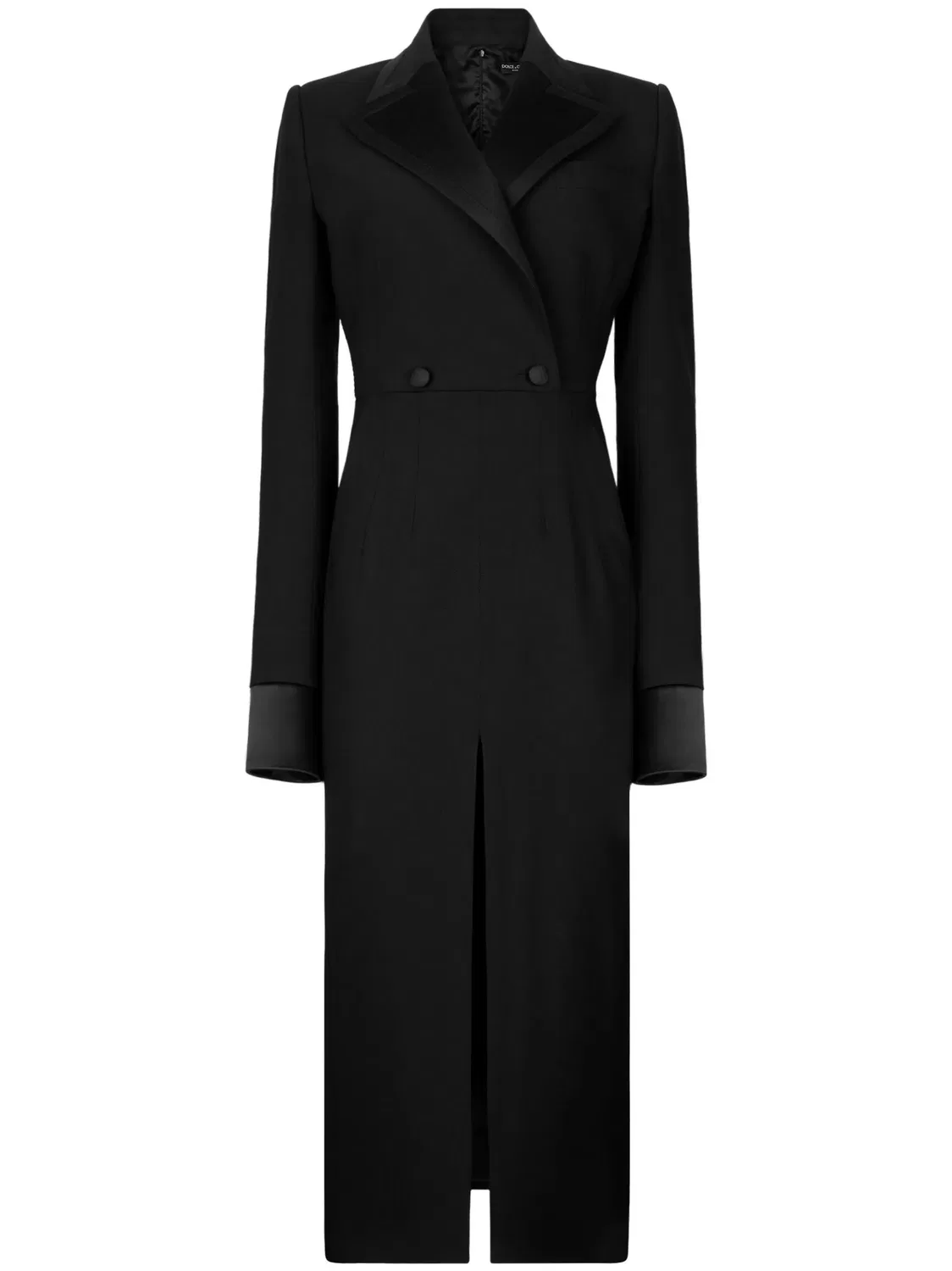 Dolce & Gabbana Платье-миди двубортное черное