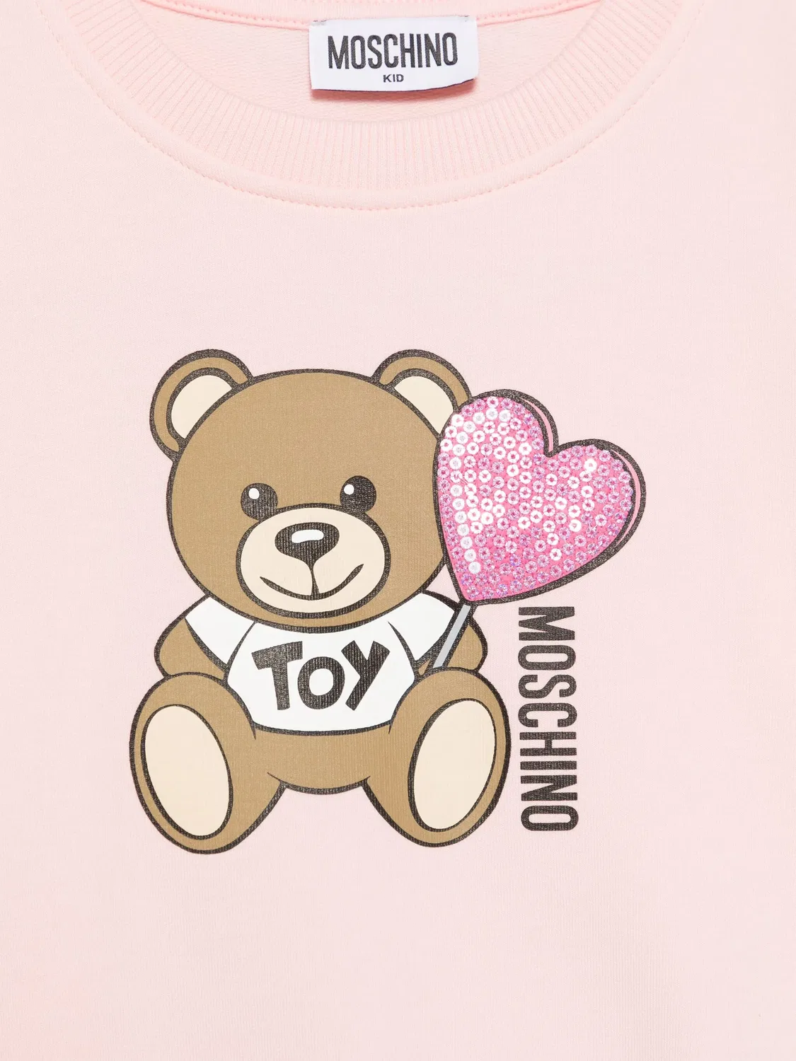 Толстовка с капюшоном для девочек Boutique Moschino, розовый — фото 3