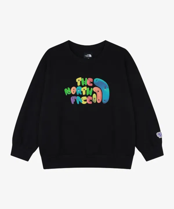 Свитшот детский Color Pass, The North Face Kids, черный