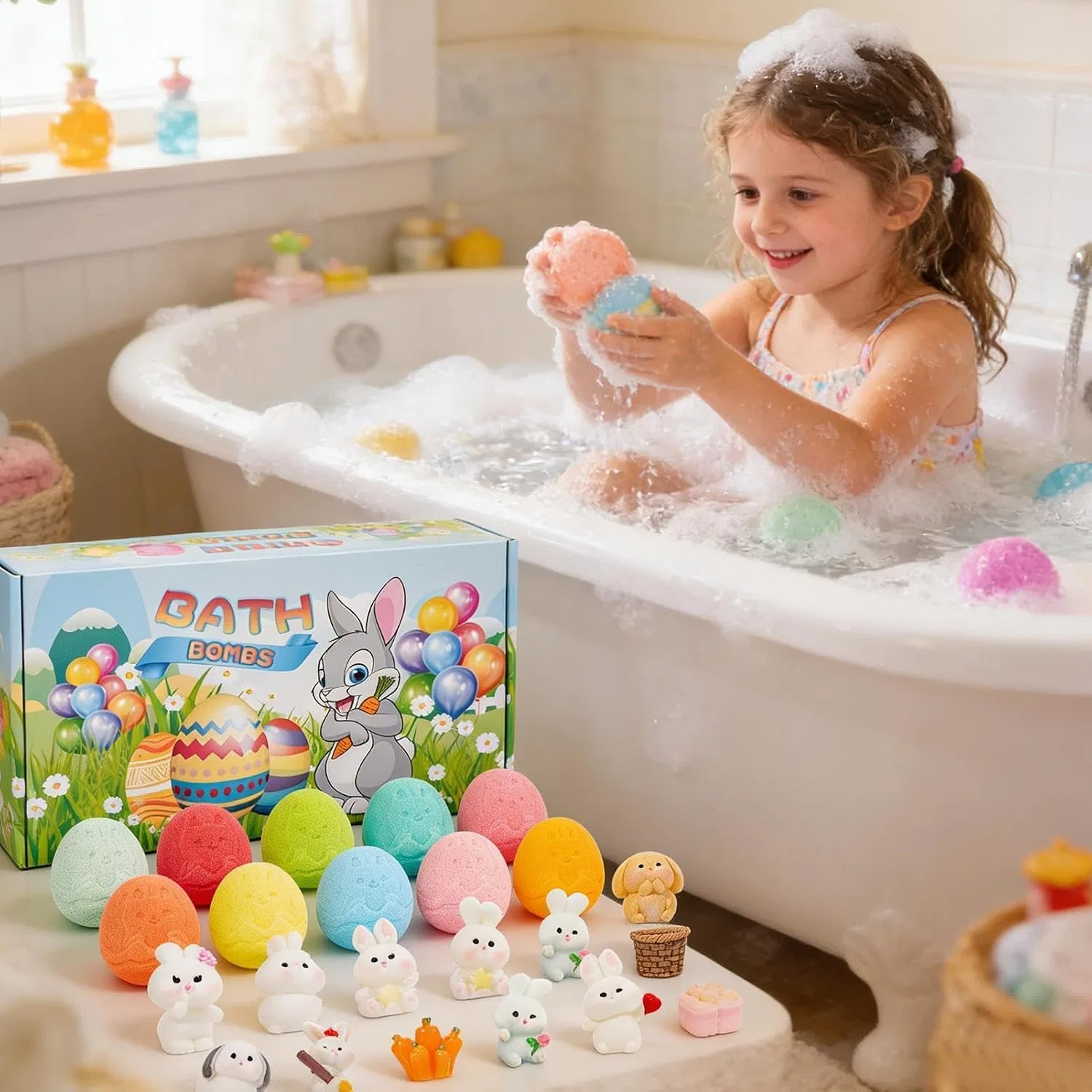 Бомбочка для ванны с игрушкой, 15 шт, Bunny Generisch — фото 2