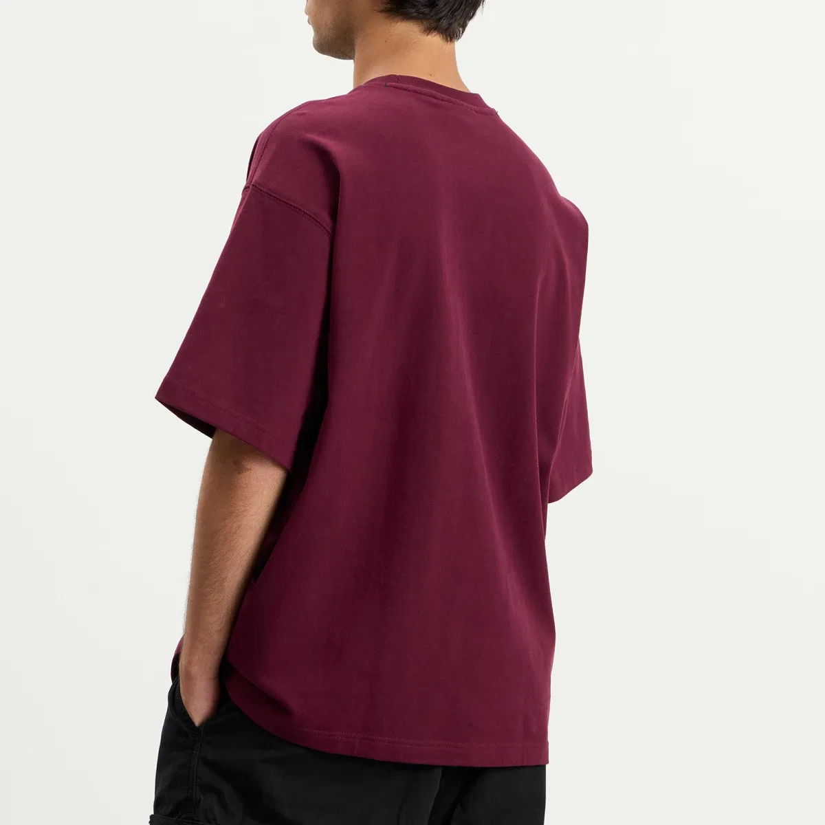 Футболка с принтом Eqt No Wash Logo Adidas, Maroon — фото 3