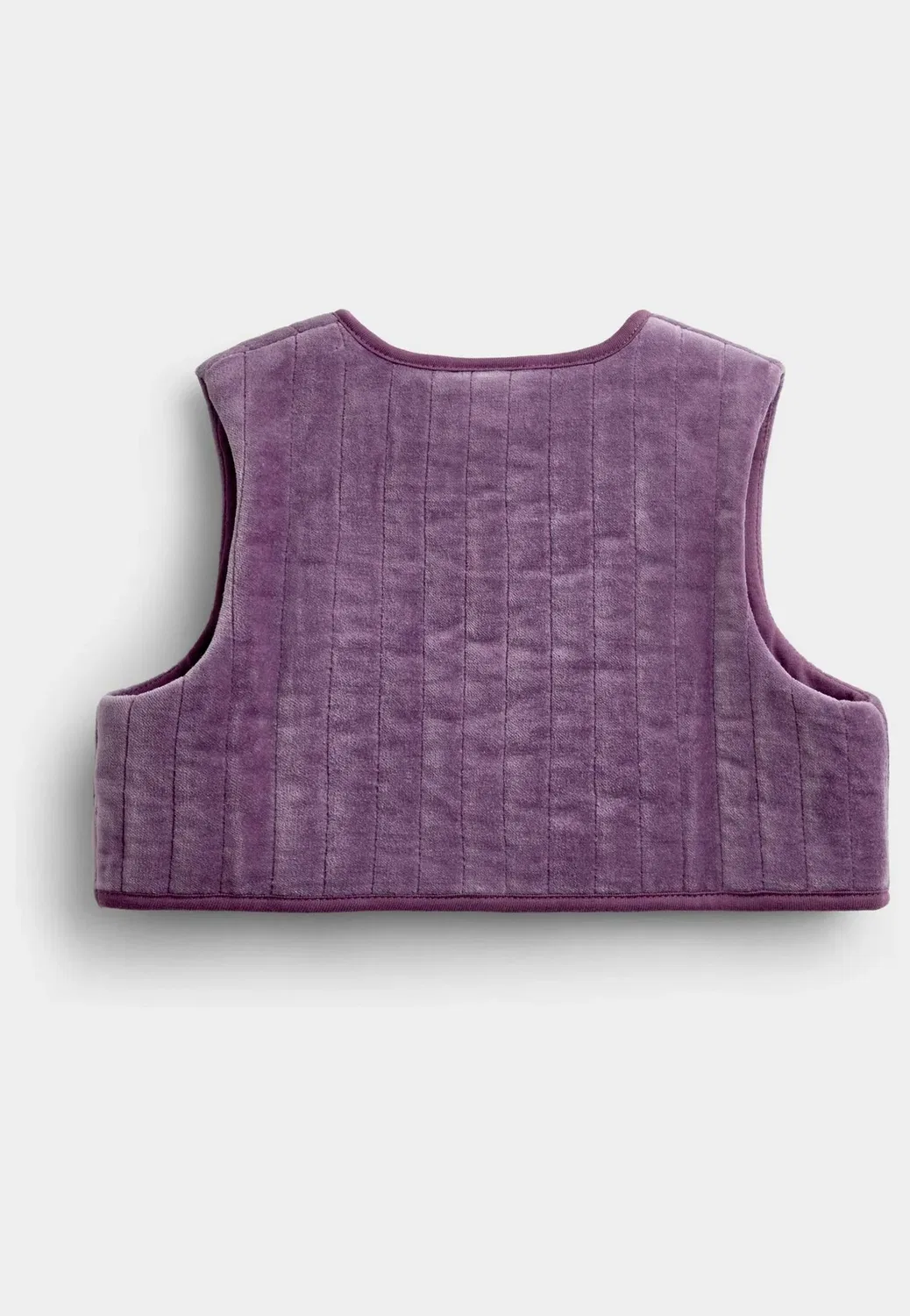 Комплект из вышитого платья и жилета из марли Jojo Maman Bébé, Purple Floral — фото 4
