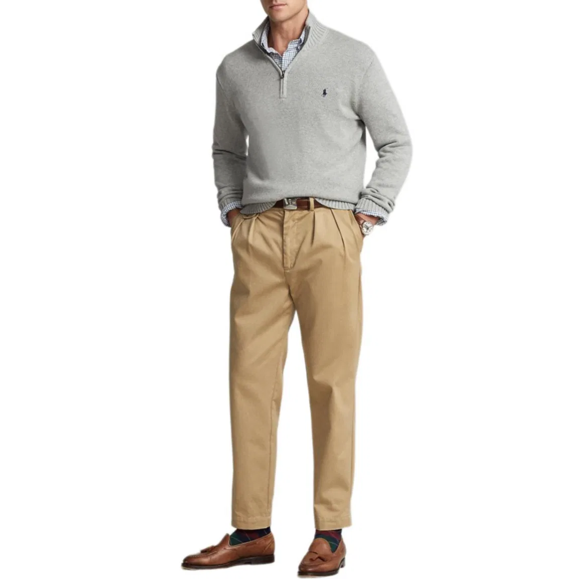 Мужской свитер полуводолазка прямого кроя Nevis Polo Ralph Lauren, Nevis — фото 4