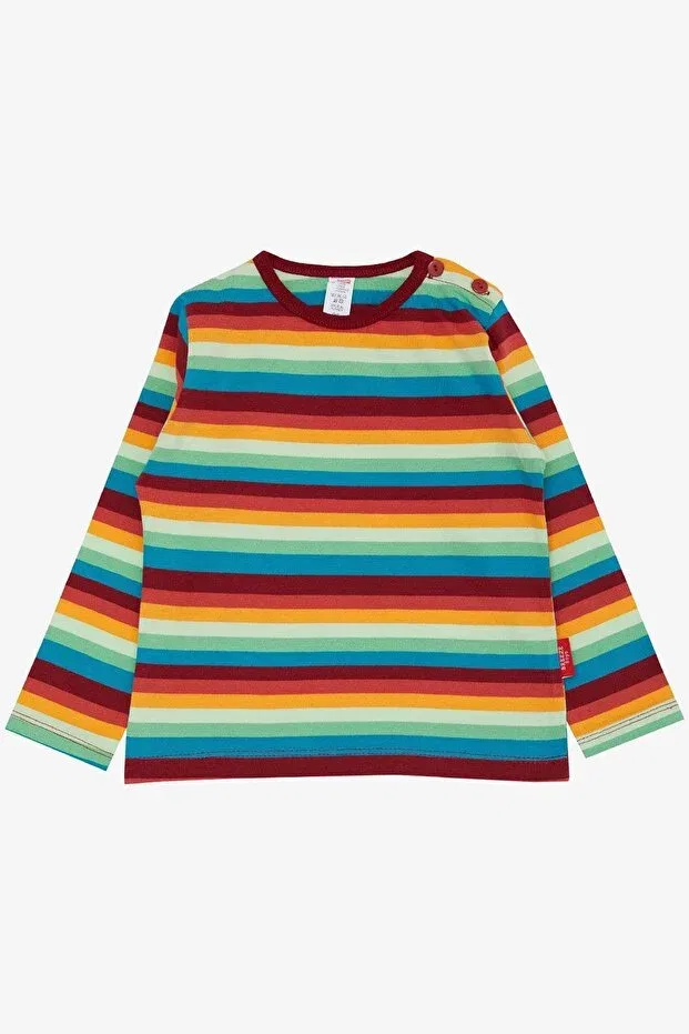 Детская футболка для мальчиков с длинным рукавом в полоску Breeze, Mixed Color