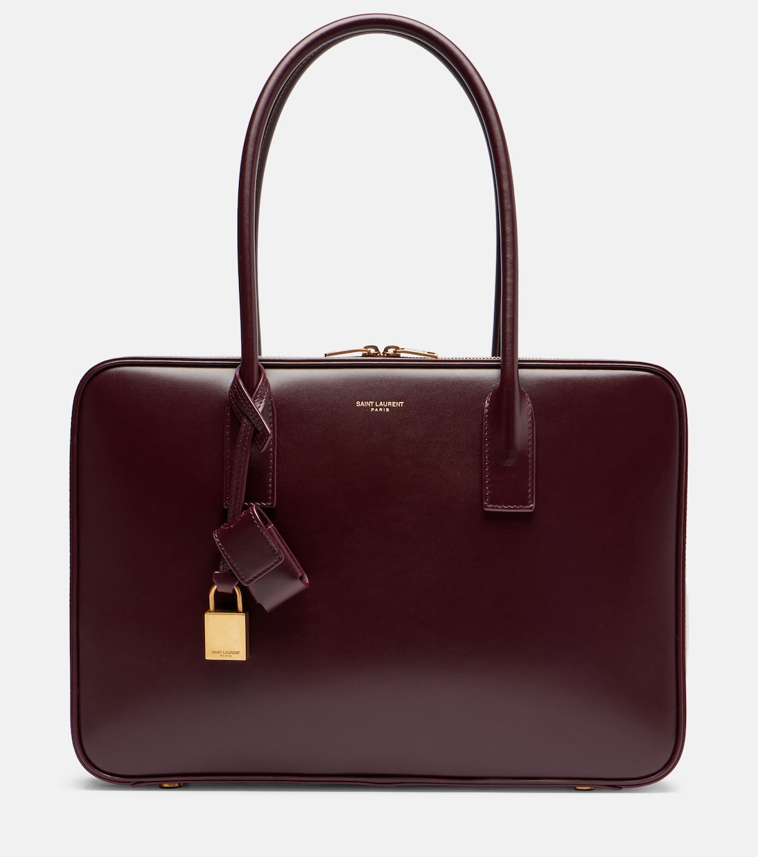 

Кожаная сумка-тоут Sac De Jour Saint Laurent, Rouge Cabernet