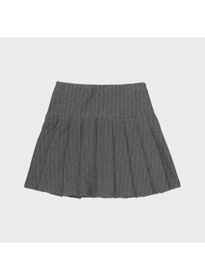 Юбка минималистичная Preppy Zara, темно-серый — фото 3