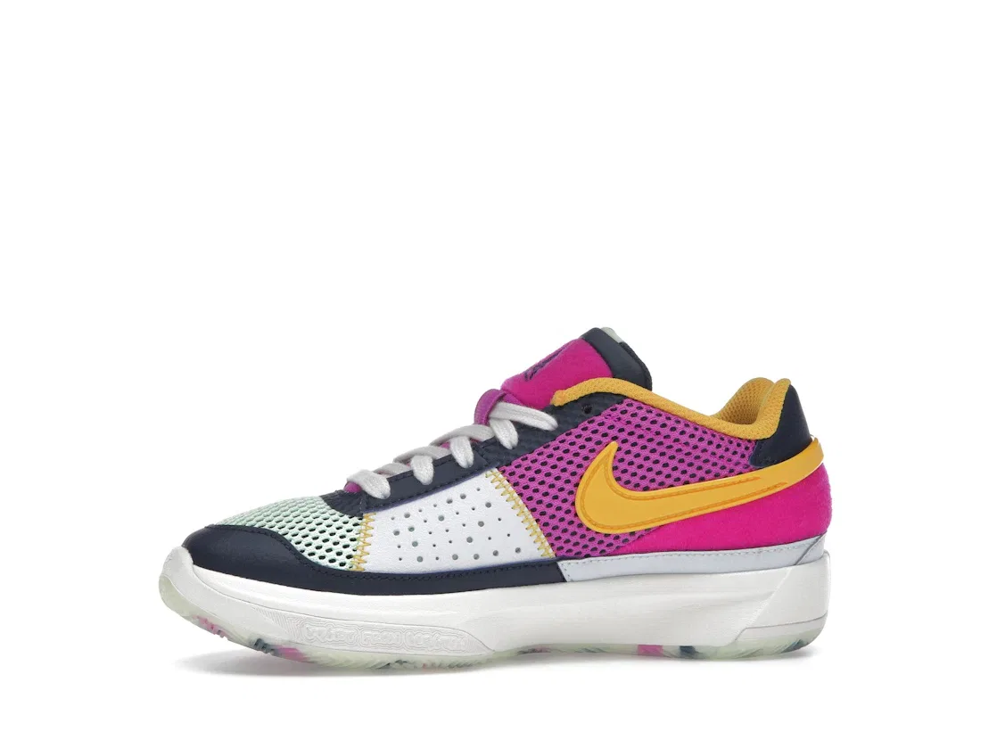 Детские кроссовки для мальчиков спортивные Nike Ja 1 SE, Obsidian/University Gold/Vapor Green/Hyper Violet — фото 3