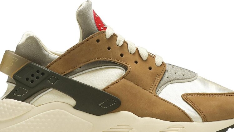 Кроссовки Nike Stussy x Air Huarache LE 'Desert Oak' 2021, загар — фото 3