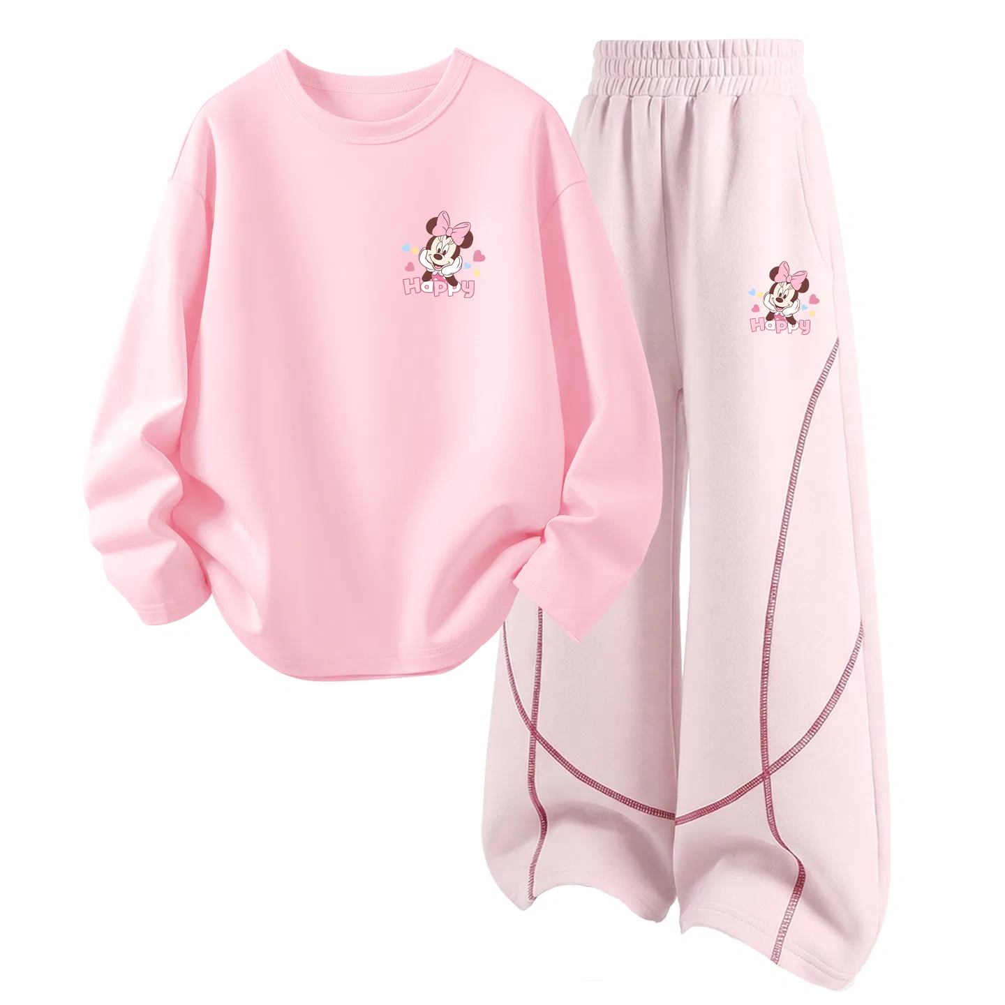 Детский спортивный комплект с круглым вырезом Casual Sportswear Disney, Sunny Black+Happy Standard K Autumn Wild Brown — фото 3