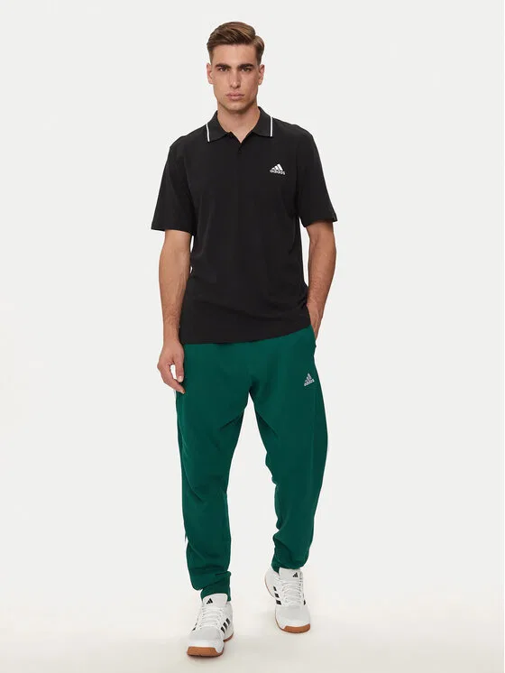 Поло regular fit Essentials Adidas, черный — фото 2