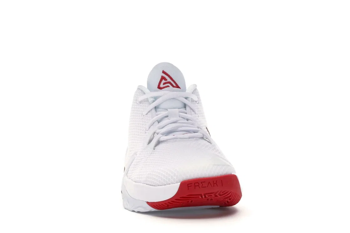 Детские кроссовки для баскетбола Nike Zoom Freak 1 (GS) Nike, White/Metallic Gold-University Red — фото 2