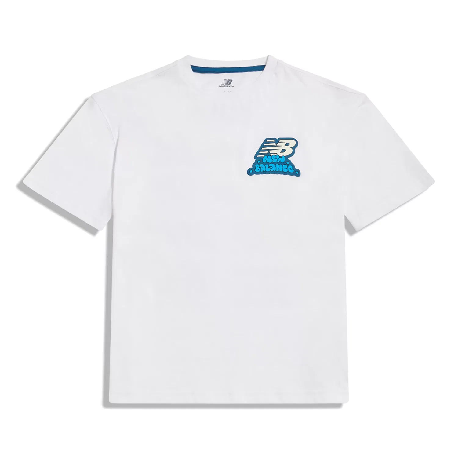 Детская футболка с принтом Sticker Pack Logo New Balance, Bright White