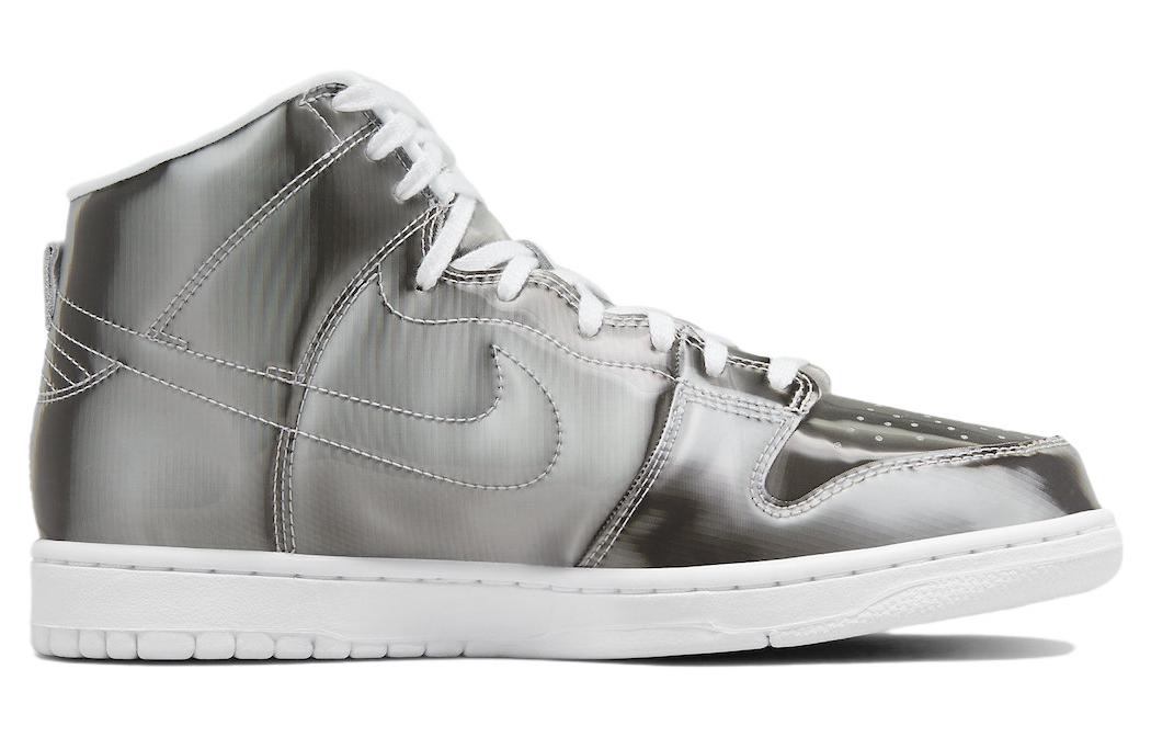 Кроссовки Nike X Clot Dunk High, серебристый — фото 2