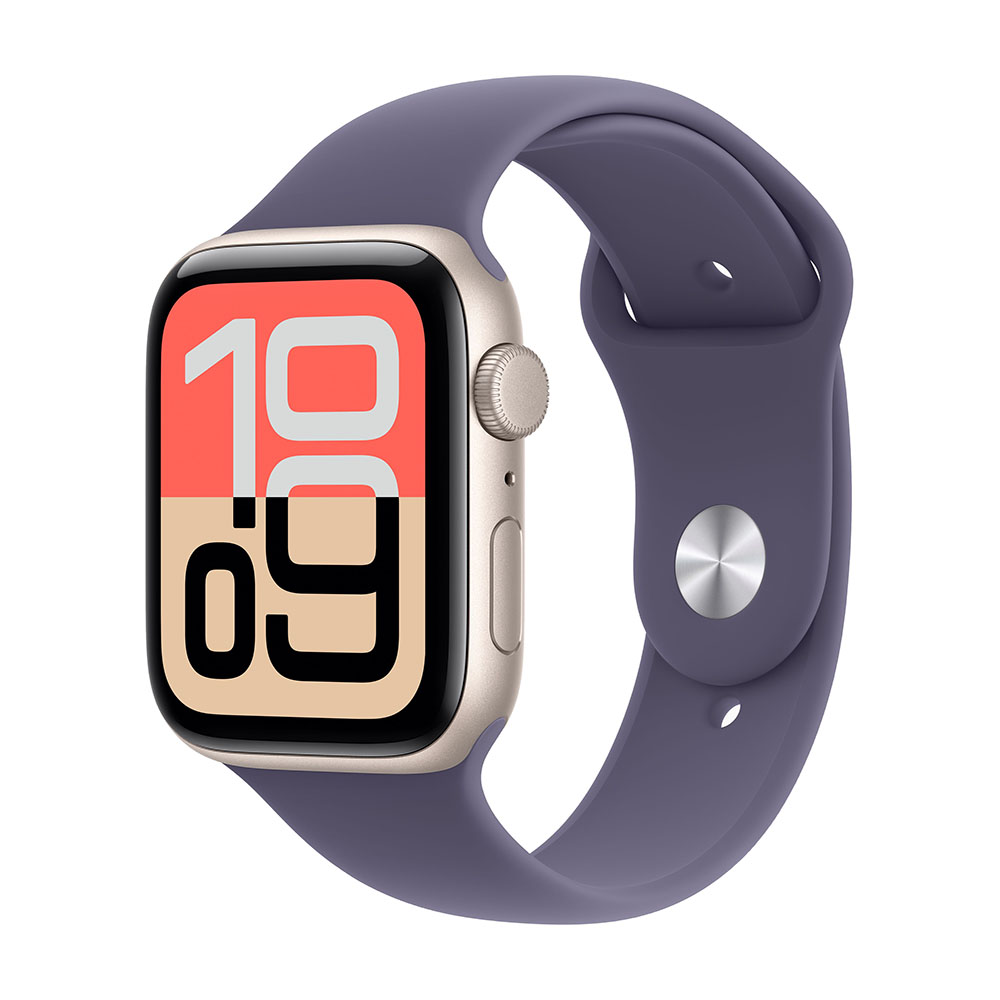 

Умные часы Apple Watch SE 3, 2025 (GPS), 44 мм, Starlight Aluminum Case/Purple Fog Sport Band - S/M, Бежевый, Умные часы Apple Watch SE 3, 2025 (GPS), 44 мм, Starlight Aluminum Case/Purple Fog Sport Band - S/M