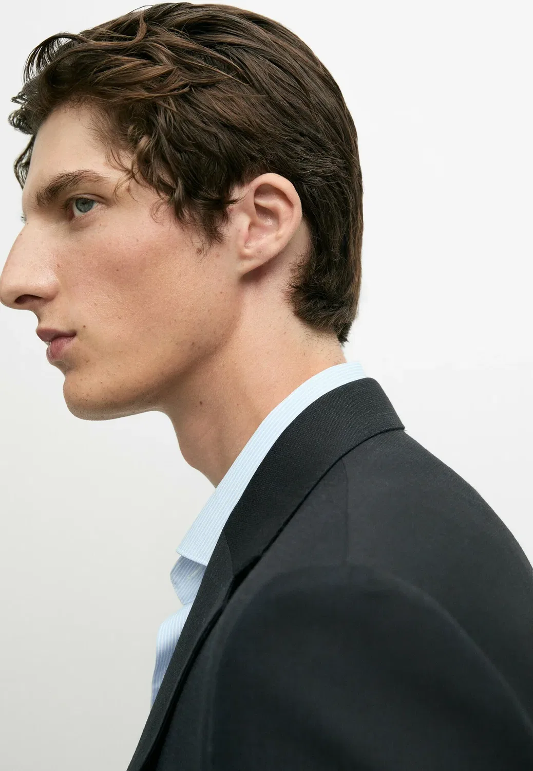 Пиджак Massimo Dutti, Mottled Dark Blue — фото 4