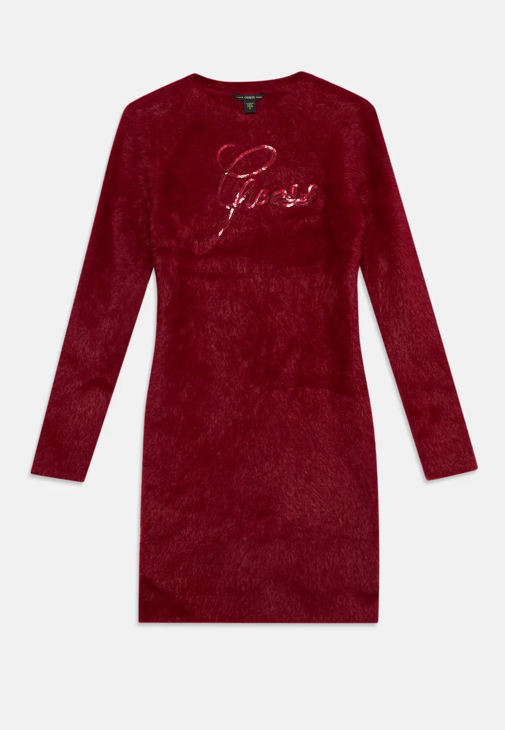 Детское платье-свитер - платье-комбинезон Guess, Beet Juice Red — фото 3