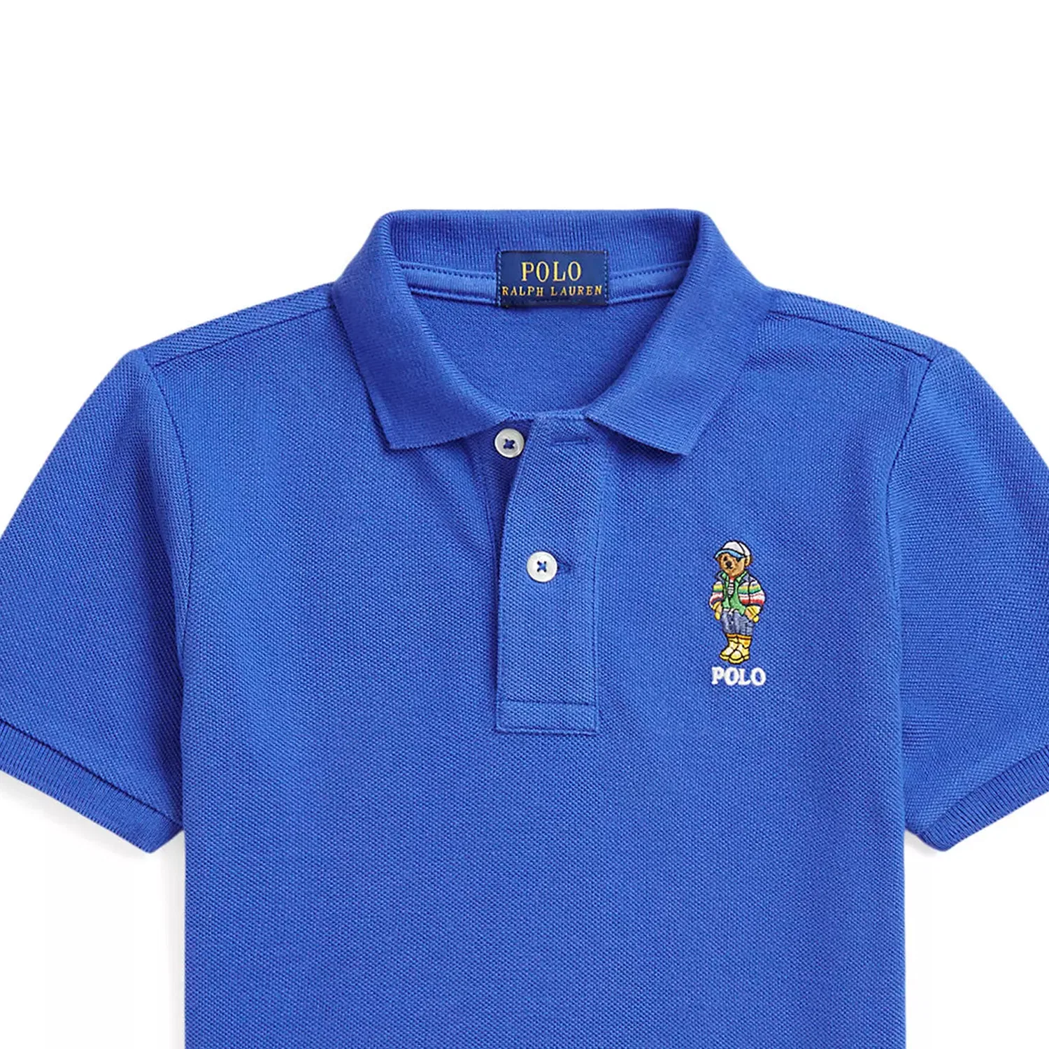 Детское поло для мальчиков хлопковое Polo Ralph Lauren, Blue — фото 4