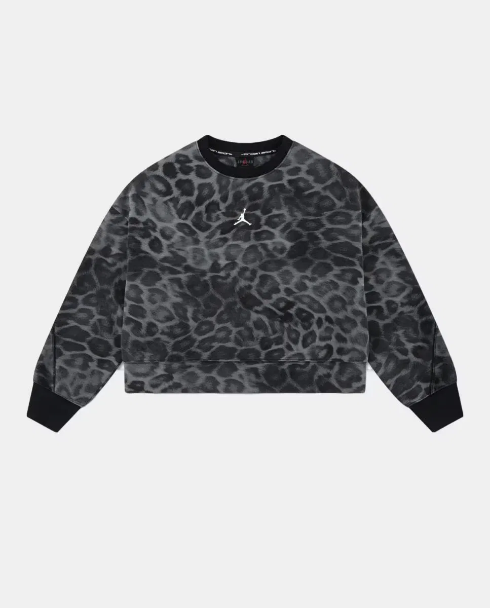 Детская спортивная кофта для девочек с принтом Jordan Dri-FIT Printed, Negro