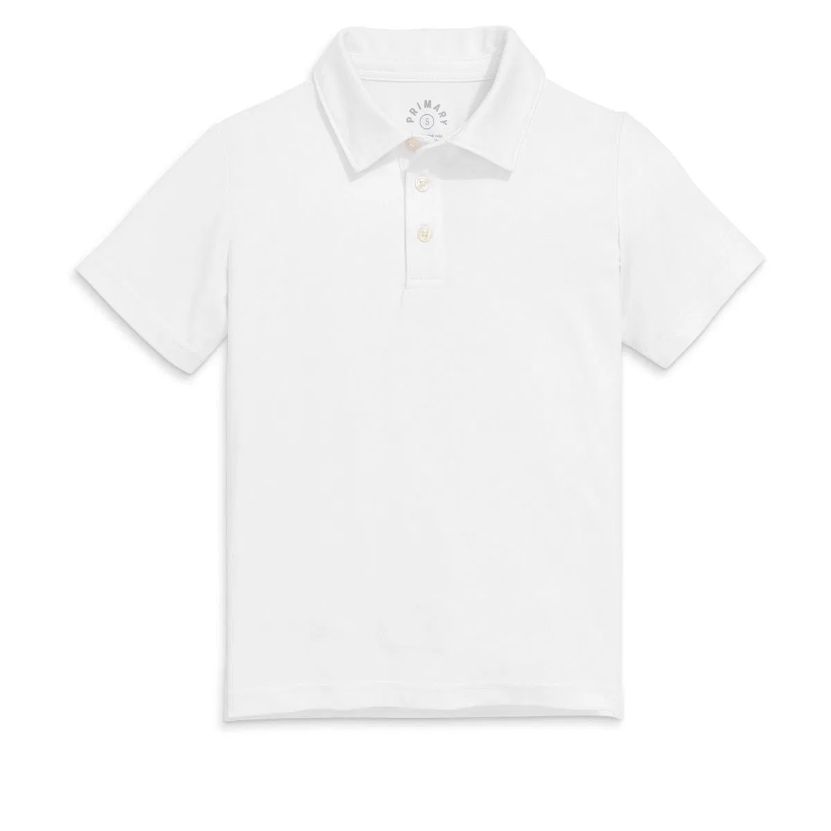 Детская футболка-поло с коротким рукавом Flexknit Polo Primary, White