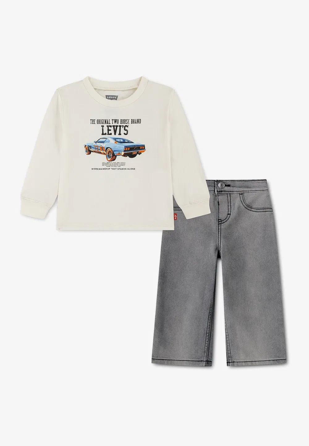 Автомобильный и джинсовый комплект - топ с длинными рукавами Levi'S, Levi'S Egret