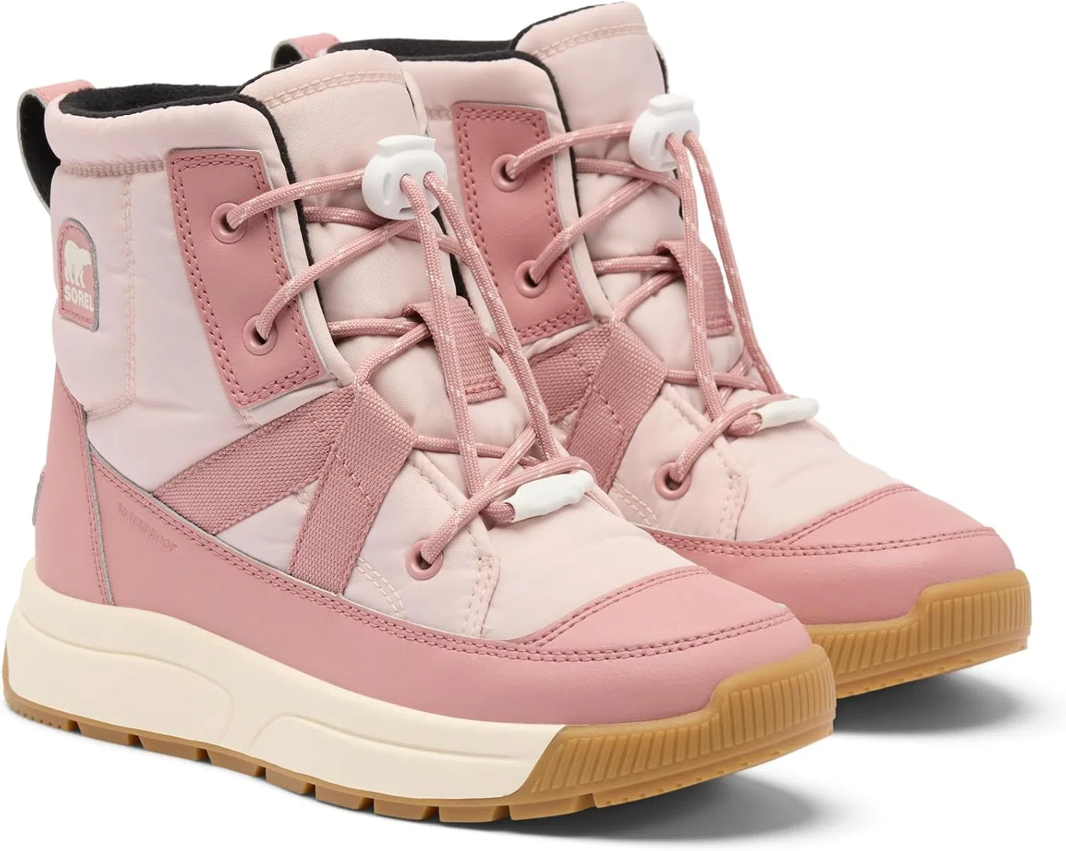 Детские зимние ботинки для девочек Whitney III Mid Waterproof, Pink Salt/Eraser Pink — фото 2