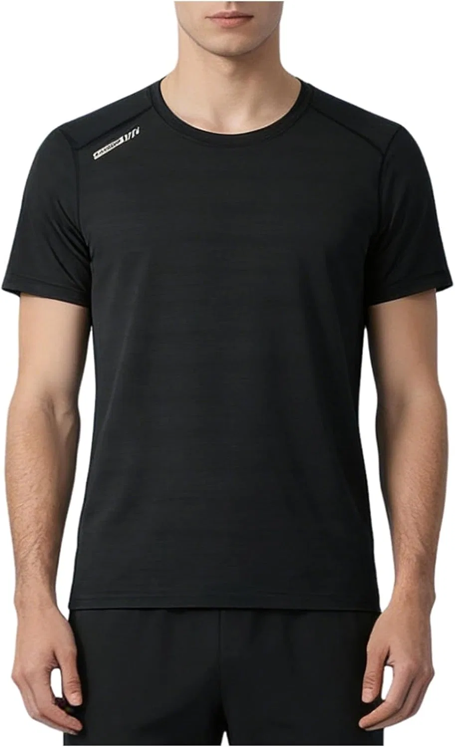 Мужская спортивная футболка с коротким рукавом, Black
