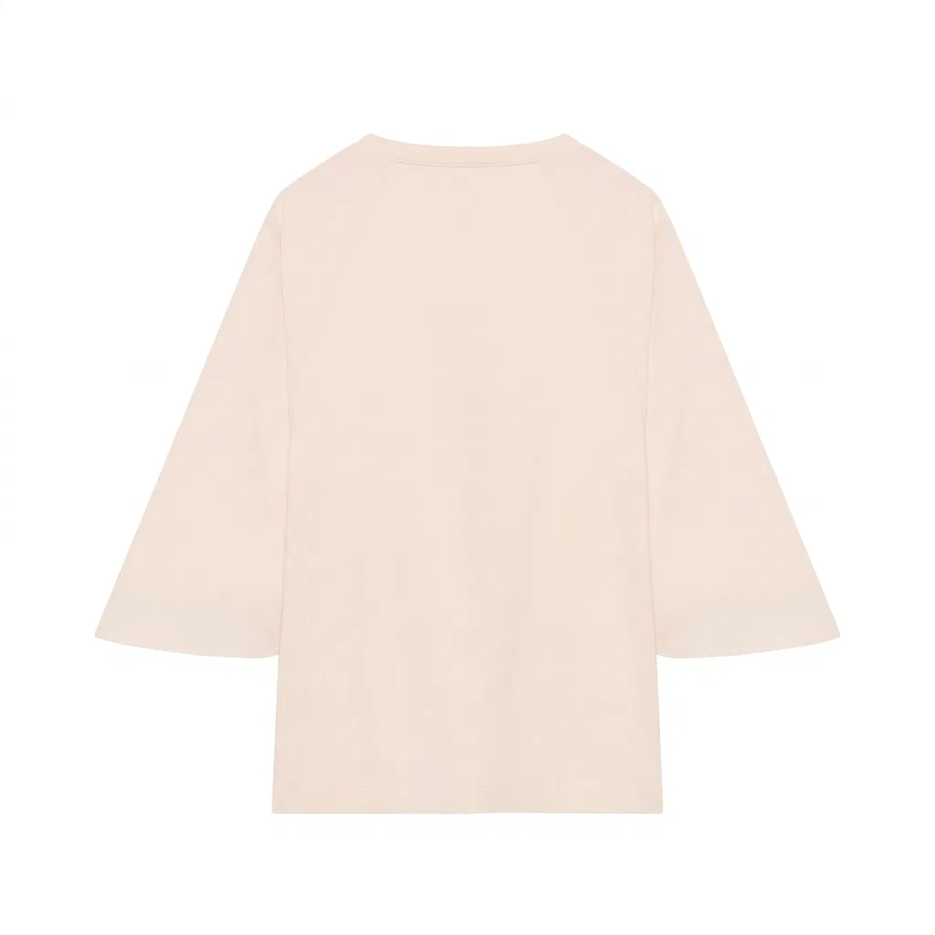 Женская футболка с круглым вырезом прямого кроя Pink ZARA, Pink — фото 3