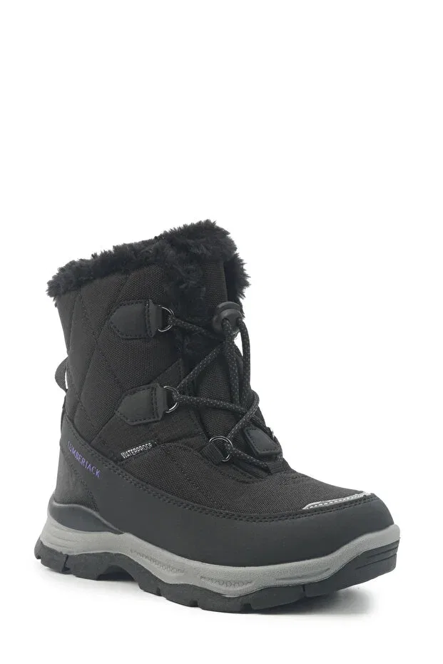 Детские ботинки для девочек водонепроницаемые Hail 5pr black girls' boots Lumberjack, Black-102039458 — фото 2