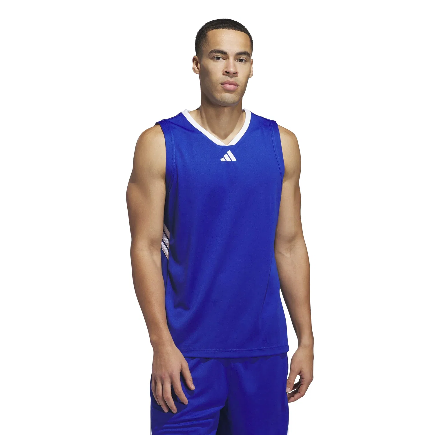 Мужская майка с принтом Basketball Legends adidas, Team Royal Blue/White