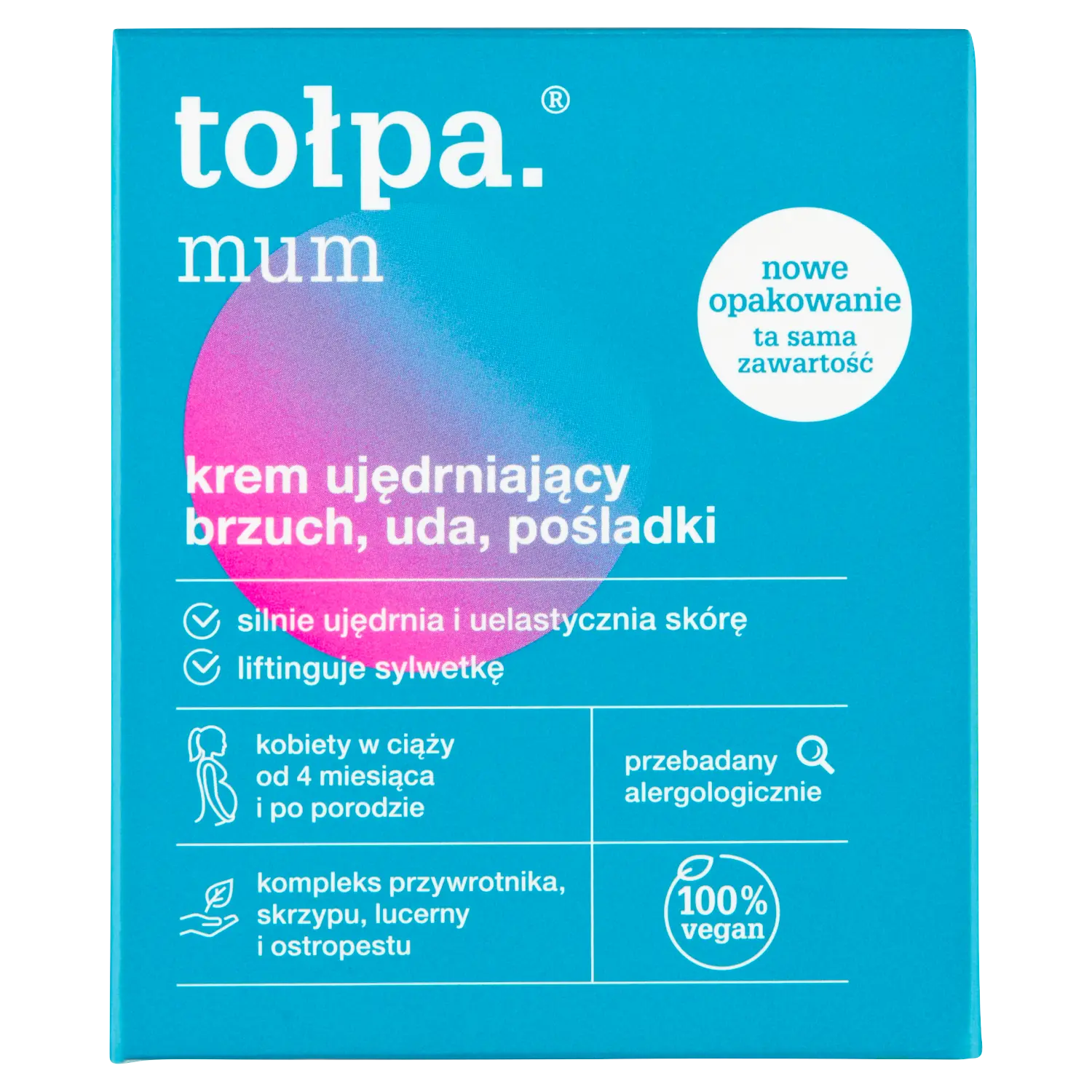 Tołpa Mum укрепляющий крем для живота, бедер и ягодиц, 250 мл — фото 3