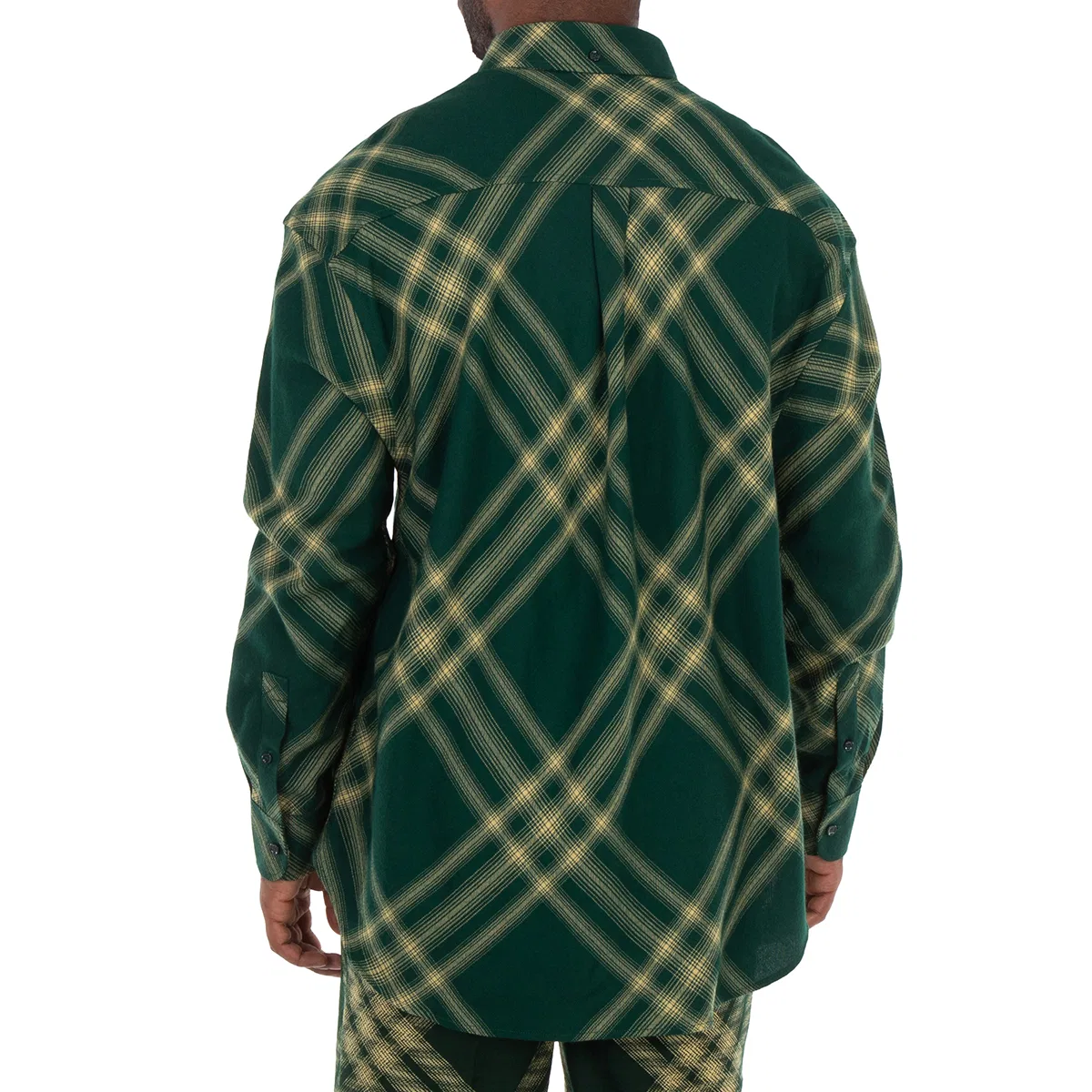 Рубашка из шерсти с принтом Ombre Check EKD Burberry, Primrose Ip Check — фото 3
