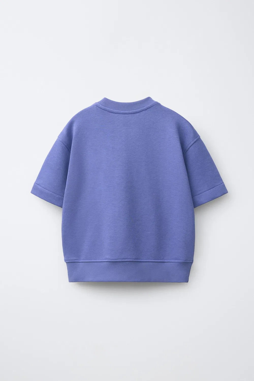 Толстовка с коротким рукавом и рельефным слоганом ZARA, Mauve — фото 2