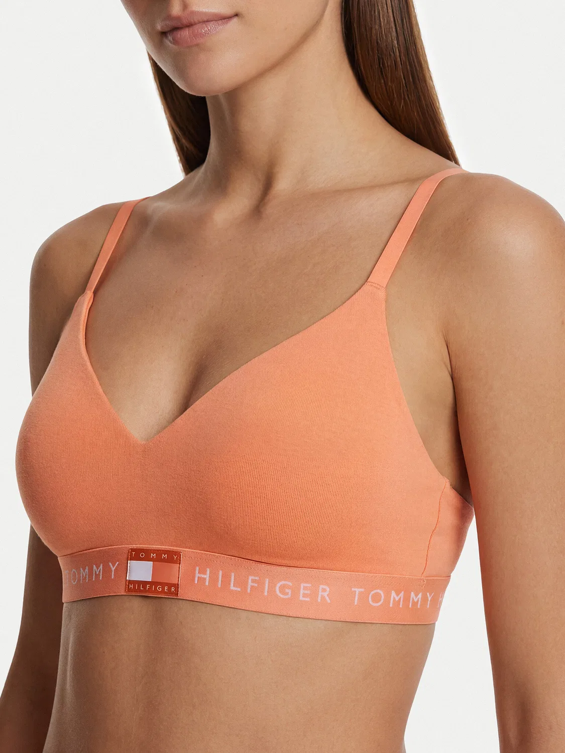 Женский бралетт Heritage Moulded Push-Up Bralette Tommy Hilfiger, оранжевый — фото 3