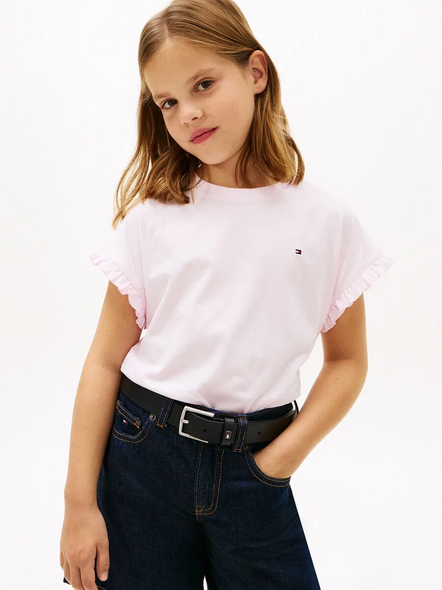 Детская футболка 'ESSENTIAL' в розовом цвете Tommy Hilfiger Kids — фото 2