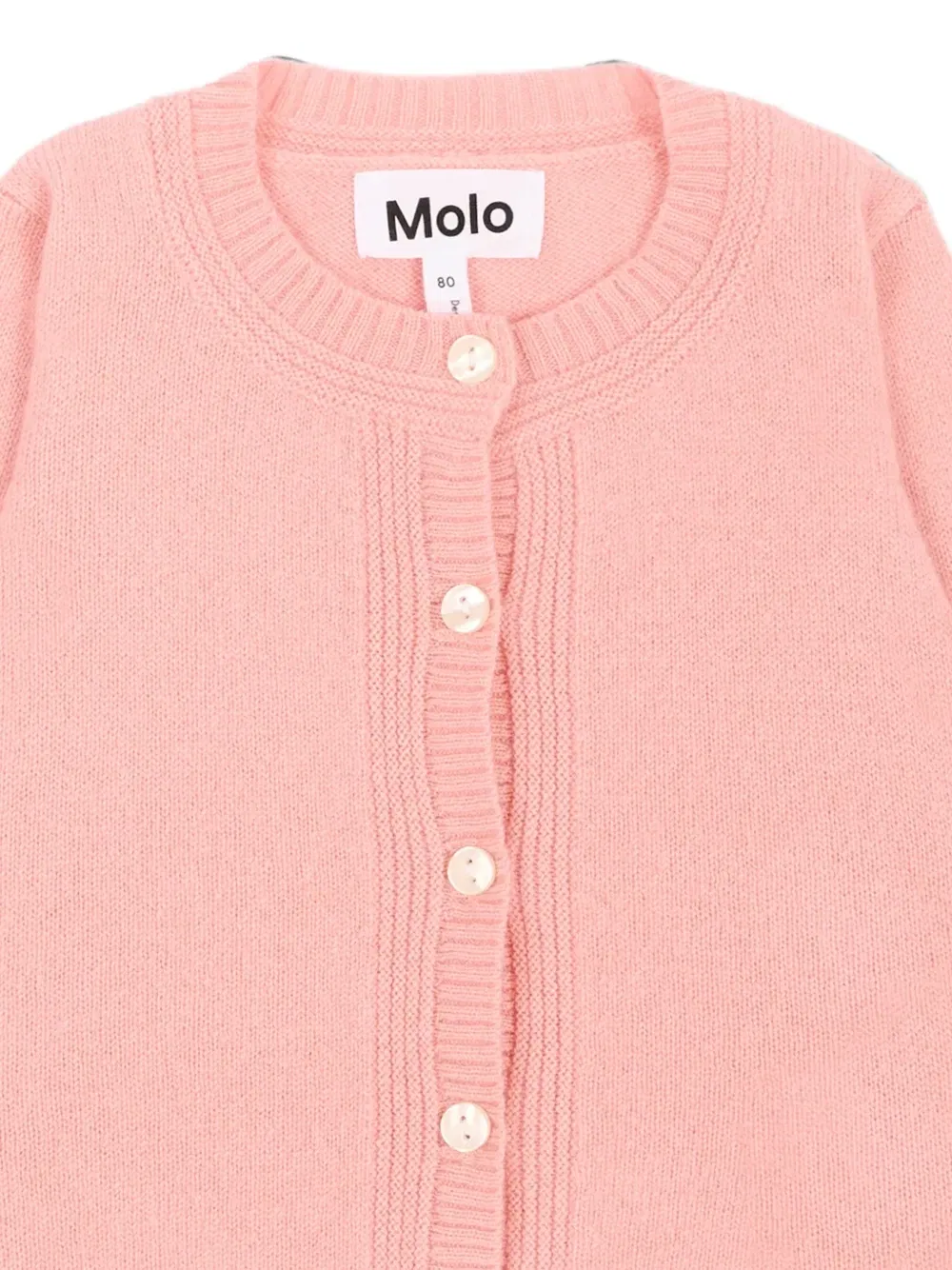 Джемпер Oita тонкой вязки на пуговицах Molo, розовый — фото 3